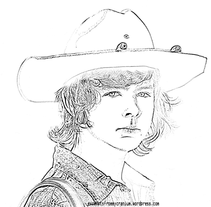 walking dead coloring book pages - photo #9
